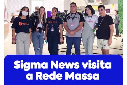 Alunos do Sigma News visitam estúdios da Rede Massa em Londrina