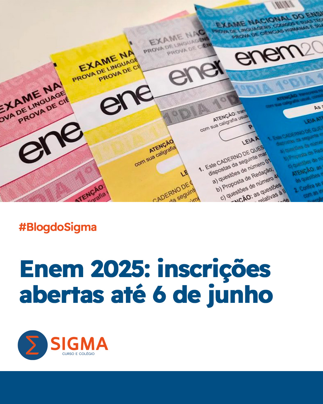 Enem 2025 com inscrições abertas! Veja como participar e prepare-se com o Colégio Sigma Londrina