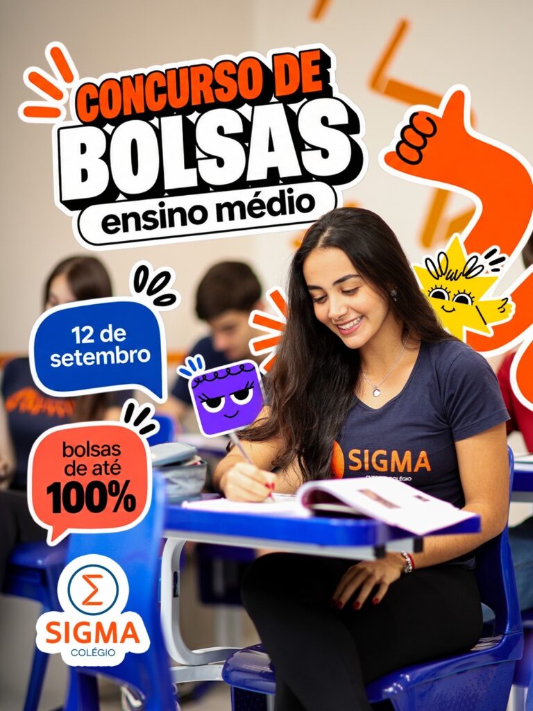Inscrições abertas para o Concurso de Bolsas Sigma 2027 com vagas para ensino médio